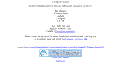 Desktop Screenshot of liverpoolcleaners.com
